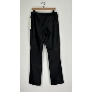 Vintage B Lucid High Rise Leather Pants Womens Size 14 Black New Deadstock